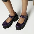 thumbnail image 4 of Facrlt Women's Leather Shoes Strapes Vintage Mary Janes Doll Shoes, 4 of 5