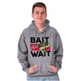 thumbnail image 5 of Fishing Largemouth Bass Bait Wait Hoodie Sweatshirt Women Men Brisco Brands L, 5 of 6