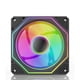 thumbnail image 1 of Enfriador de CPU de 12 cm 5 V 3 pines ARGB Sync Cooler Fan 12 V 4 pines PWM para computadora (negro), 1 of 9