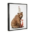 thumbnail image 3 of Stupell Industries Woodland Creatures Nature Animals Graphic Art Jet Black Floating Framed Canvas Print Wall Art, Design by Rachel Nieman, 3 of 6