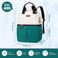 thumbnail image 6 of Maelstrom Cooler Backpack, 36 Cans Insulated Backpack Cooler, Soft Leakproof Double Deck Cooler Bag, Lightweight Lunch Backpack for Men & Women,Perfect for Beach Travel, Camping & Work-Black, 6 of 8