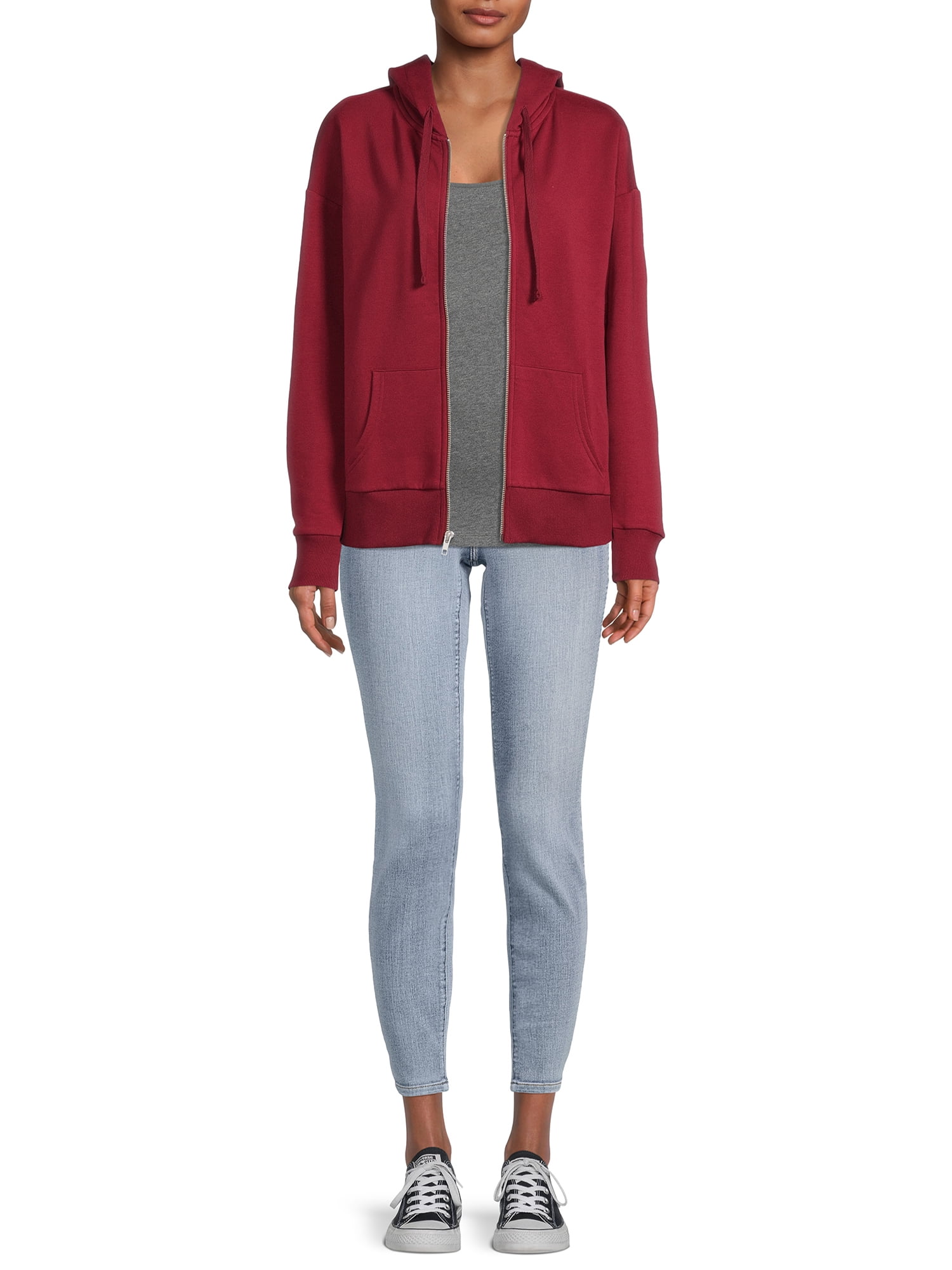 Time and Tru Women's Zip Up Hoodie
