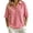 A1 Watermelon Red, variant on BODOAO Women's 2026 Short Sleeve V Neck Shirt, Collared Button Down Summer Tee Top, Business Casual Lightweight Blouse for Office Work, Travel and Daily Outfits Black L