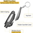 thumbnail image 4 of Lifesaving Equipment, Spring Window Car Seat Belt Cutter And Glass Keychain Emergency Escape Tool Window Hole Puncher, Outdoor & Sport, 4 of 7