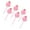 Pink, variant on 6 Pcs Plush Hairball Gel Ink Pen Neutral Pen Gel Pen Writing Pen Novelty Pen