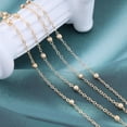 thumbnail image 4 of Boho Layered Bead Y Lariat Necklace Gold Bead Y Necklace Y Shaped Necklace Satellite Chain Y Drop Necklace Long Chain Necklace Jewelry for Women, 4 of 7