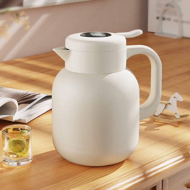 POT DE RETENCIÓN EN frío Caliente, Material de acero inoxidable de grado Alimenticio Infusor de Malla Fina Tetera de Vacío Aislante Con Pantalla Digital de Temperatura para