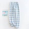 thumbnail image 2 of ZVNAΖH Women's Flannel Pajama Sleep Pants, Soft Plaid Pjs Bottoms, Plush Pajama Pants, Winter Lounge Pants, 2 of 5