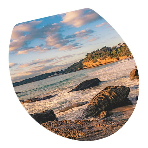 Menolana Toilet Sticker Toilet Seat Cover Decal Bathroom Wall Sticker Bathroom Toilet Sticker Toilet Lid Decals for Toilets Bathroom A