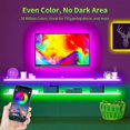 thumbnail image 2 of czcpp-Hamlite TV Backlight for 70 75 82 inch TV, 18ft Bluetooth Led Strip Lights Sync with Music, RGB Color Changing Bias Lighting with Remote and App Control, USB Powered, for TV/PC Monitor, Gaming, 2 of 4