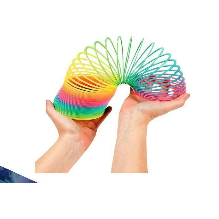 Free Shipping! PlayWorld 4in Giant Magic Rainbow Spring Set of 6