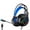 Black, variant on Mikilon Headphones, 7.1 Surround Sound Gaming Headset For PC ,USB PC Headset With Noise Cancelling Mic And LED Light