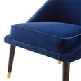 thumbnail image 4 of Bowery Hill Mid-Century Avalon Velvet Accent Chair in Navy Blue, 4 of 5