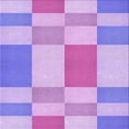 thumbnail image 1 of Ahgly Company Machine Washable Indoor Square Transitional Purple Area Rugs, 4' Square, 1 of 7