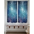thumbnail image 6 of Living Room Curtains 72 Inches length, Blue Ombre Sky Window Treatment Curtain Drapes, Vibrant Starry Sky Light Filtering Drapes for Bedroom Laundry Room, 52"x72", 2 Panels, 6 of 7