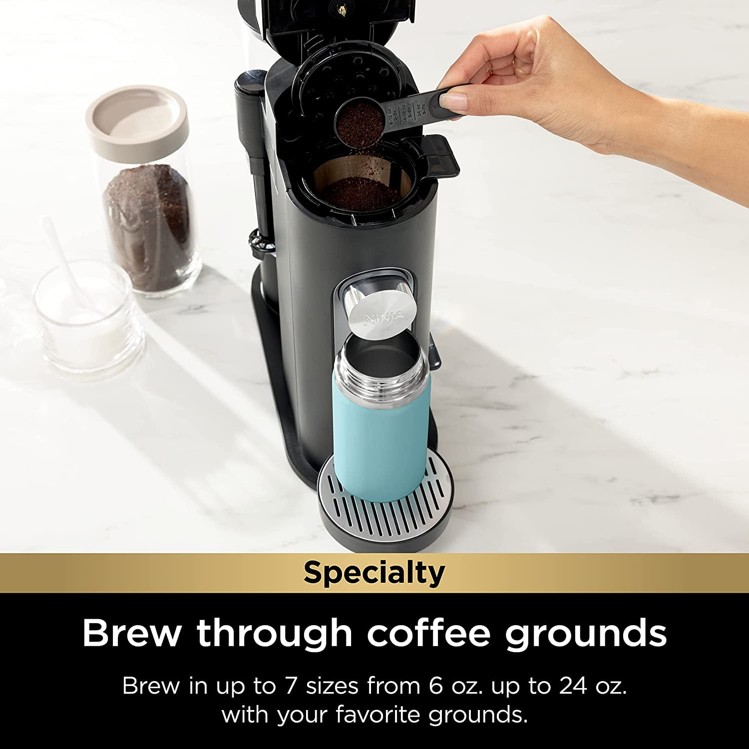 NEW! At Walmart Ninja Pods & Grounds Single Serve K-Cup Iced Coffee Maker  PB040 Review 