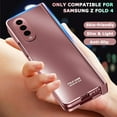 thumbnail image 7 of Compatible Samsung Galaxy Z Fold 4 5g Case with Screen Protector & Hinge Protection,Frosted Electroplating Protective Cover Case Non-Fingerprint Cases for Samsung Z Fold 4 Phone Case Rose Gold, 7 of 7