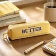 thumbnail image 5 of Butter Pencil Case, Cute Pencil Pouch for Girls, Soft PU Butter Shape Pencil Bag with Large Capacity Pen Organizer for School Supplies and Desk Storage, 5 of 6