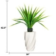 thumbnail image 4 of Vintage Home Artificial Faux Real Touch 5.67 Feet Tall Agava 27LVs With Fiberstone Planter, 4 of 5
