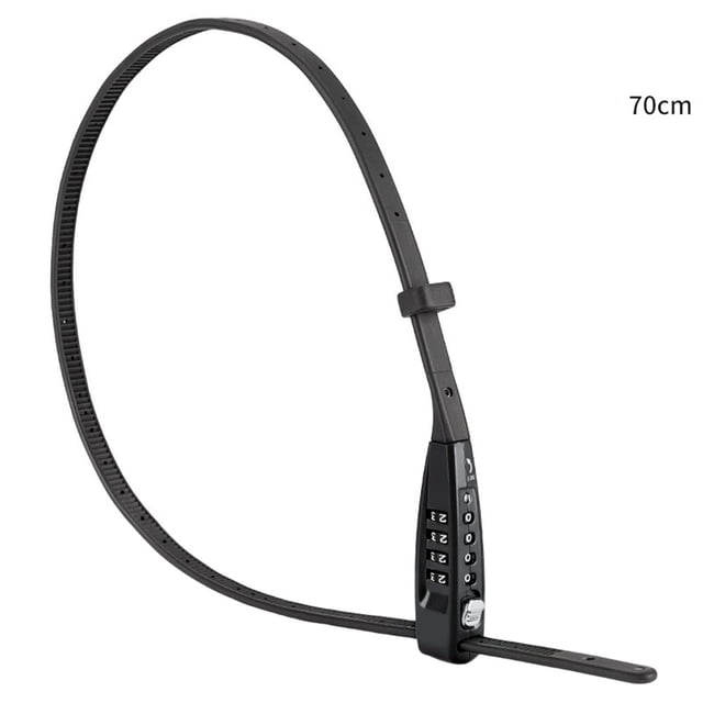 Bicycle Security Cable Tie Combination Lock Featuring Smooth Operation