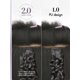 thumbnail image 4 of Extensiones de cabello LUVME Invisible Clip, paquete de 2, rizadas, 14 pulgadas, 220 g, 4 of 9