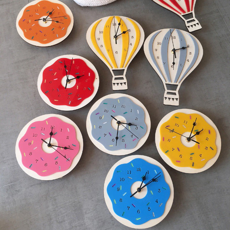 Hot Air Balloon Children's Wall Clock 