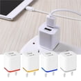 thumbnail image 2 of Methold UE enchufe 3.1A Universal 2 puertos USB de pared adaptador de viaje para Teléfono y Comunicación No.7, 2 of 6