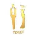 thumbnail image 3 of Placas de puerta de baño perfecl autoadhesivo dorado, 3 of 8