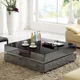 thumbnail image 2 of Muebles modernos y sencillos de lujo, mesa de centro de mármol, mueble de TV combinado para sala de estar, mesa de centro de cristal cuadrada negra, 2 of 3