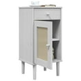 thumbnail image 2 of vidaXL Bedside Cabinet SENJA Rattan Look White 40x35x80 cm Solid Wood Pine, 2 of 5