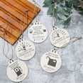 thumbnail image 4 of Creative Wooden Ornament Round Wood Chips With Rope For Car Rearview Mirror Decoration, 4 of 8