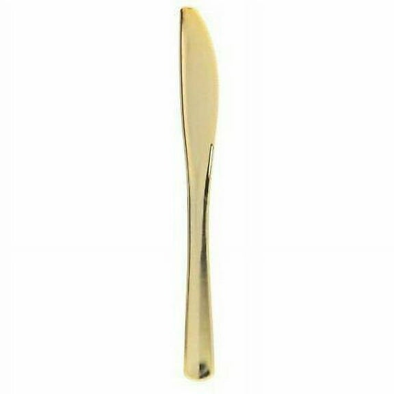 Cutlery Silverware 24 Ct Disposable Flatware Knives Gold 240 In Pack (240/Pack)
