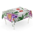 thumbnail image 1 of LADDKE Bouquet of Purple Peonies Red Poppies and Violets Garden Tablecloth Table Desk Cover Home Party Decor 60x104 inch, 1 of 1
