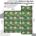 thumbnail image 5 of Monster Cartoon Truck Green Pattern Teens Toddler Nap Mat with Pillow, Sleeping Mat Bag for Preschool Daycare 51"x22", 5 of 6