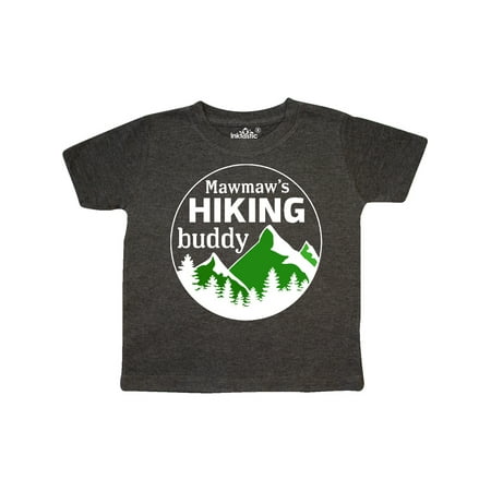 

Inktastic Mawmaw s Hiking Buddy with Mountains and Trees Gift Toddler Boy or Toddler Girl T-Shirt