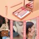 thumbnail image 5 of Juego de 5 brochas de maquillaje con estuche con espejo, brochas de maquillaje suaves, brochas de maquillaje cosméticas, brochas de maquillaje para uso diario, base en polvo (rosa), 5 of 5