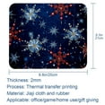 thumbnail image 5 of Snowflakes Printed Square Gaming Mouse Pad, Non-Slip Rubber Bottom Mouse Mat for Office, 8.3x9.8 Inch, 5 of 6