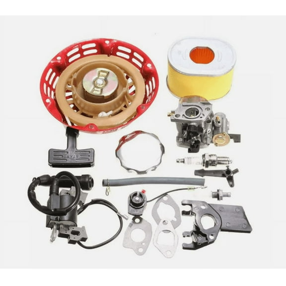 Honda GX200 GX140 GX160 Service Kit Carburetor Plug Ignition Coil Recoil Gaskets