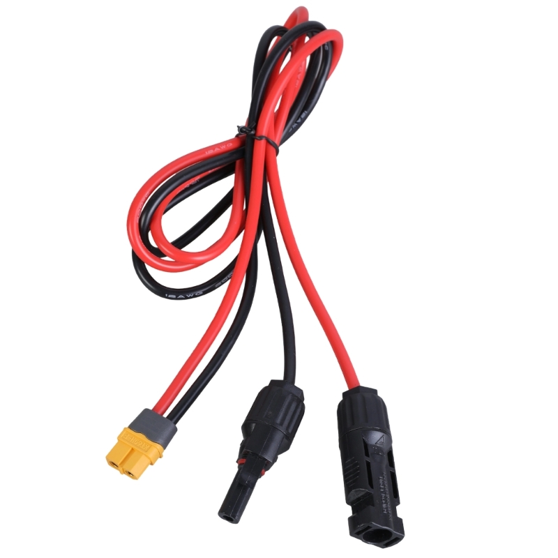 12AWG XT60 to MC4 Solar Panels Cable Extension Cable For Power Station Connector Mobile Energy Storage Battery Charging