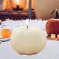 thumbnail image 6 of BiFandian Halloween Pumpkin Candles, Halloween Pumpkin Spice Candle Decoration Indoor Outdoor, Holiday Candle Gifts for Home Outside Yard Lawn Garden Party, 6 of 7