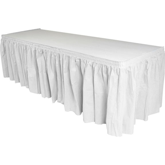 Genuine Joe Rectangular Table Skirt 11915CT
