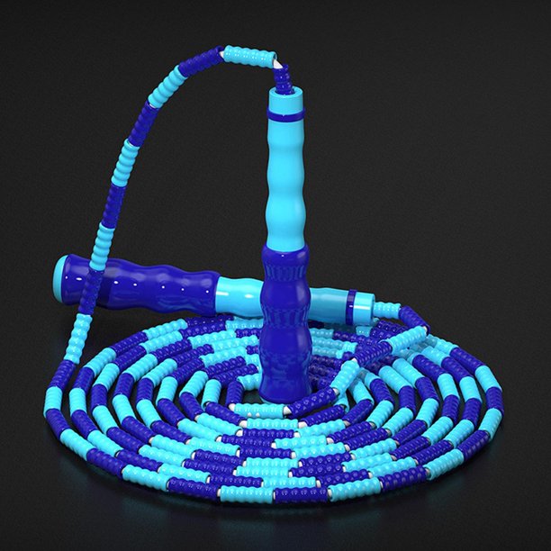 Cuerda de saltar Cuerda de saltar suaves Cuerda de saltar de 9.2 pies Manténgase en apariencia para gimnasio interior Fitness Azul DYNWAVEMX saltar la cuerda