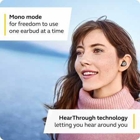 Jabra - Elite 7 Pro True Wireless Noise Canceling In-Ear Headphones - Titanium Black