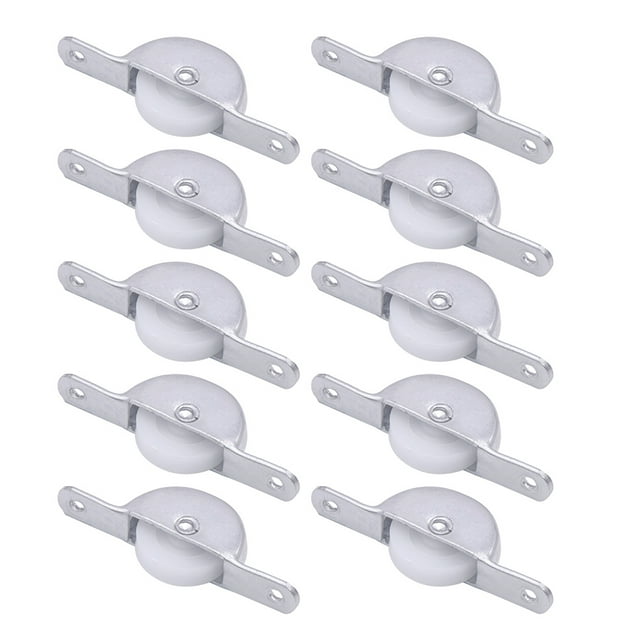 Miangastore Track Pulleys Smooth Movement Stable Sliding 10Set 3x1.1in