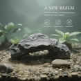 thumbnail image 5 of Aquarium Ornament, 6.9 in Resin Rock Cave, Fish Tank Decoration, Terrarium Hide, Reptile Cave, Basking Platform, Simulation Mountain View, Pets Hiding Habitat, 5 of 8
