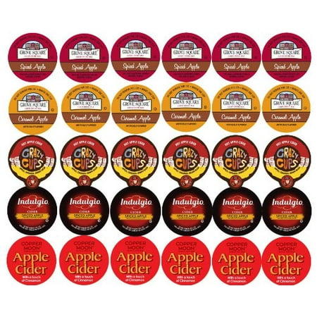 Cider Single Serve Cups For Keurig K-Cup Brewer Variety Pack Sampler, 30 Ct