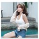 thumbnail image 5 of Qarigey Fitness Backless Strap Bra Mujer Deportes Cuello Sujetador colgante Chica Ejercicio Ropa interior transpirable Ropa interior Blanco Qarigey  AP000473-01, 5 of 6