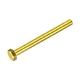 thumbnail image 1 of Unique Bargains Brass Hex Bolts, M6x70mm 1 Pack Fully Thread Grade 4.8 Machine Screws, 1 of 4