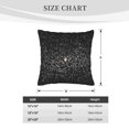 Bingfone Black And White Dotted Linen Throw Pillow Covers Cushion Case