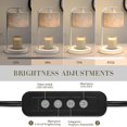 thumbnail image 3 of White Candle Warmer Lamp with Timer, Dimmable Electric Candle Wax Warmer Heater with Replacement Bulbs, Birthday Gifts for Women Her, Mom Gifts Idea, Thanksgiving Housewarming Gifts, 3 of 8
